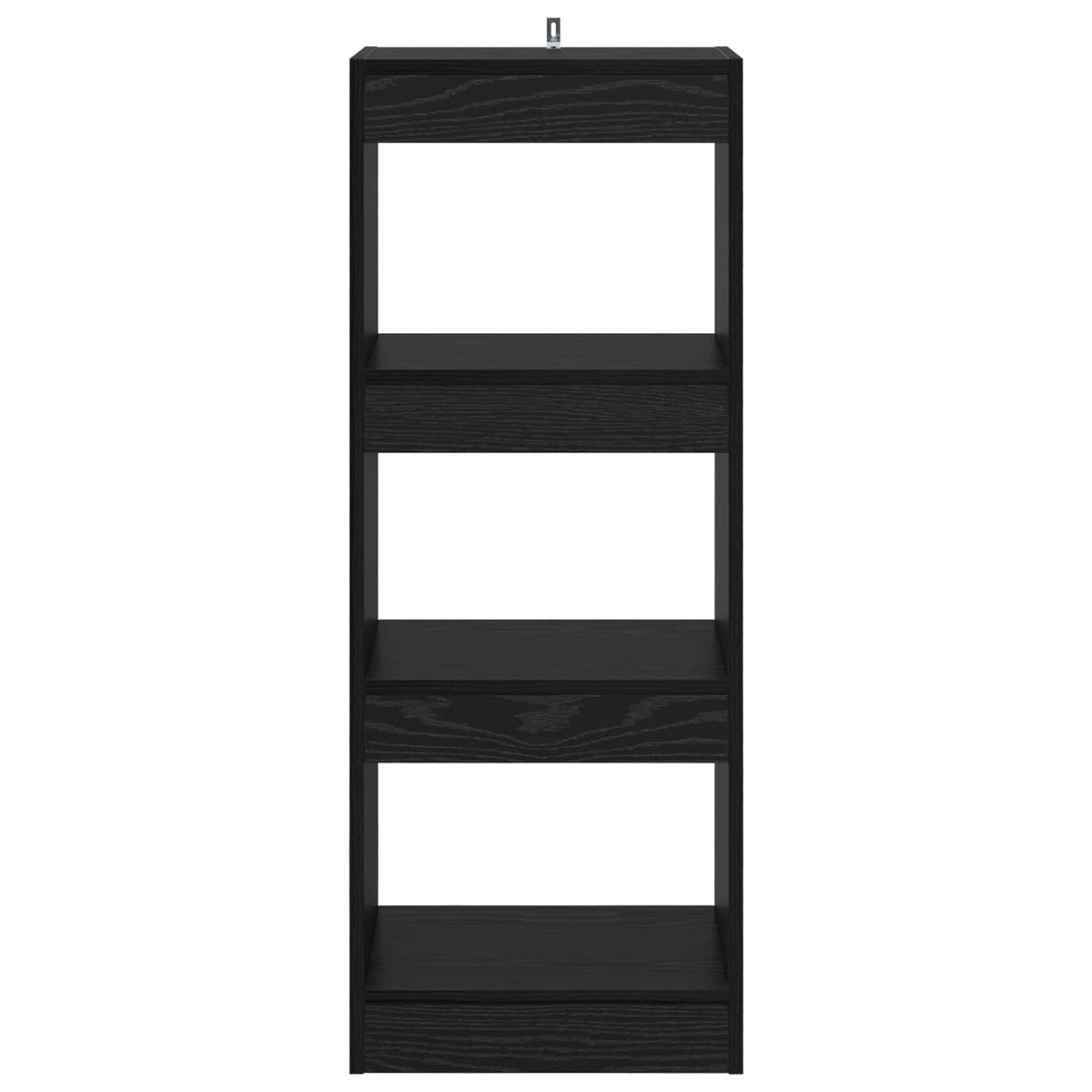 Bogskab 3 niveauer 37 x 30 x 103 cm Konstrueret træ Sort eg
