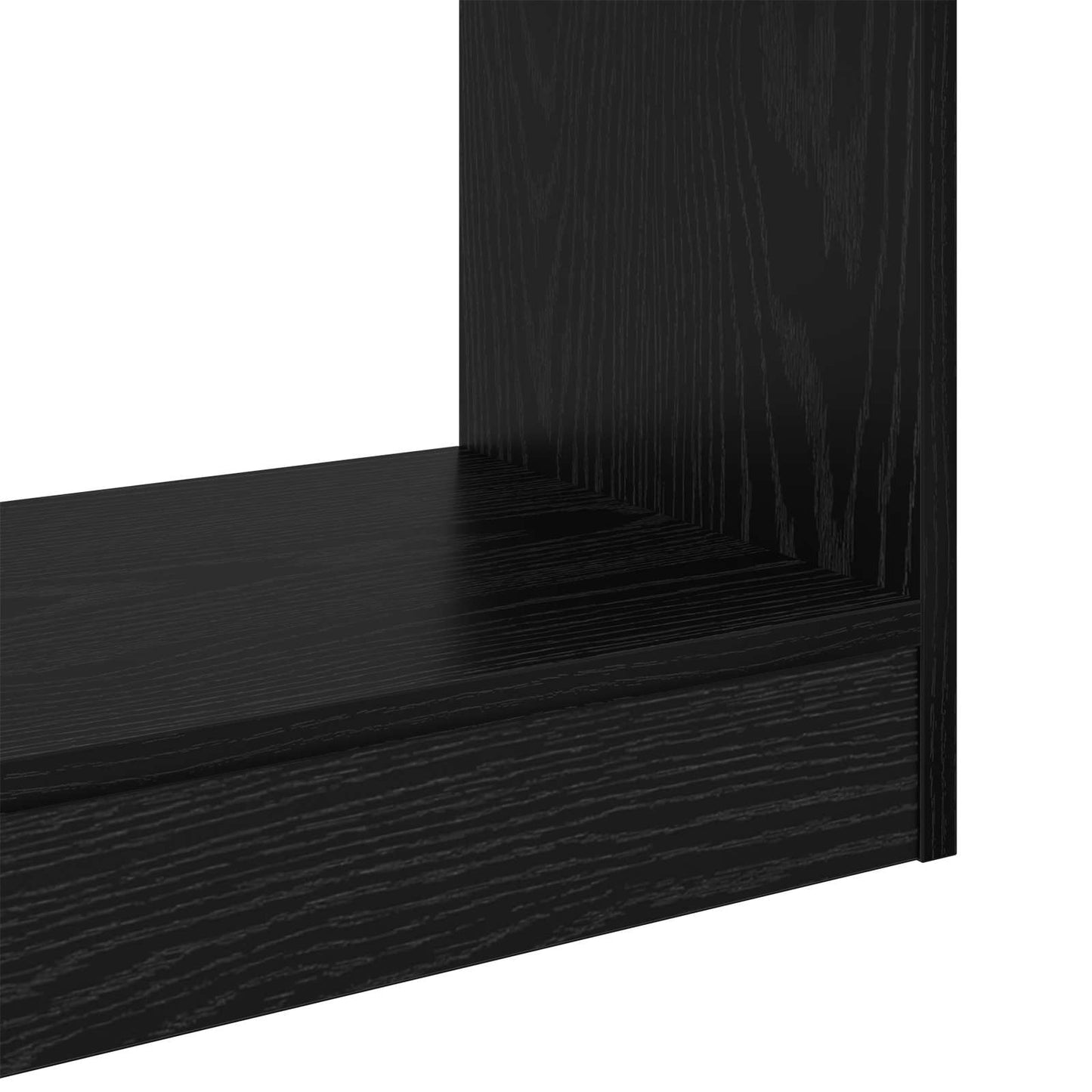 Bogskab 5 niveauer 60 x 30 x 166 cm Konstrueret træ Sort eg