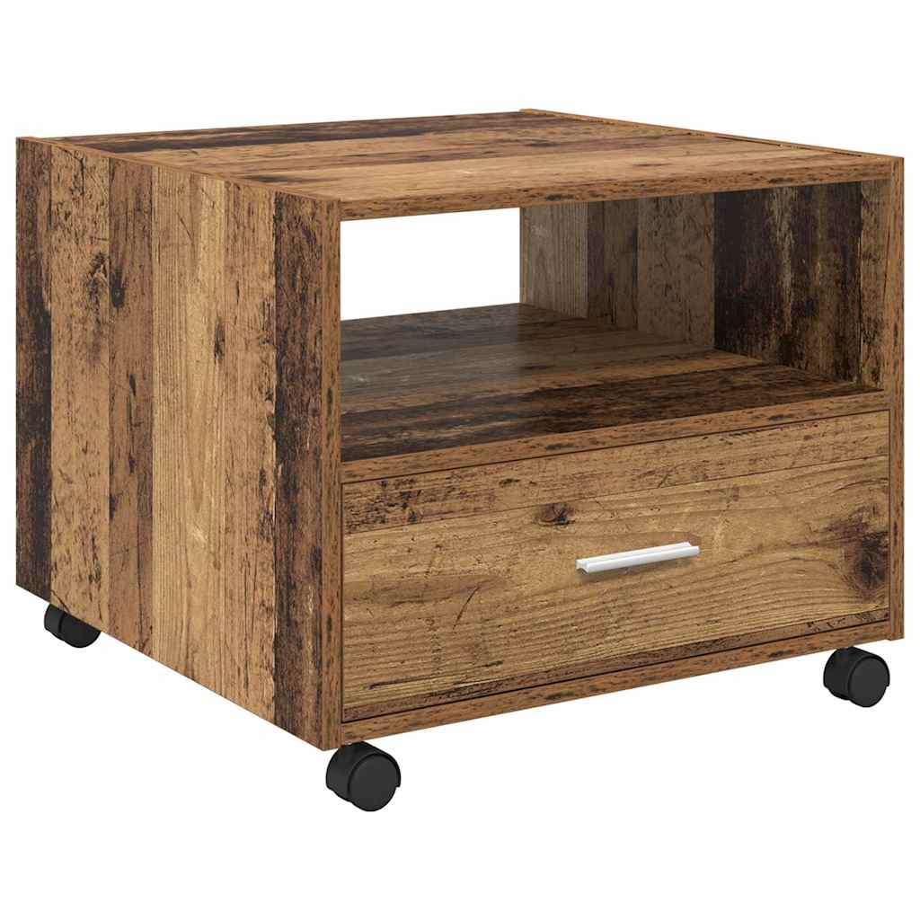 Sofabord Gammelt træ 55 x 55 x 45cm Konstrueret træ