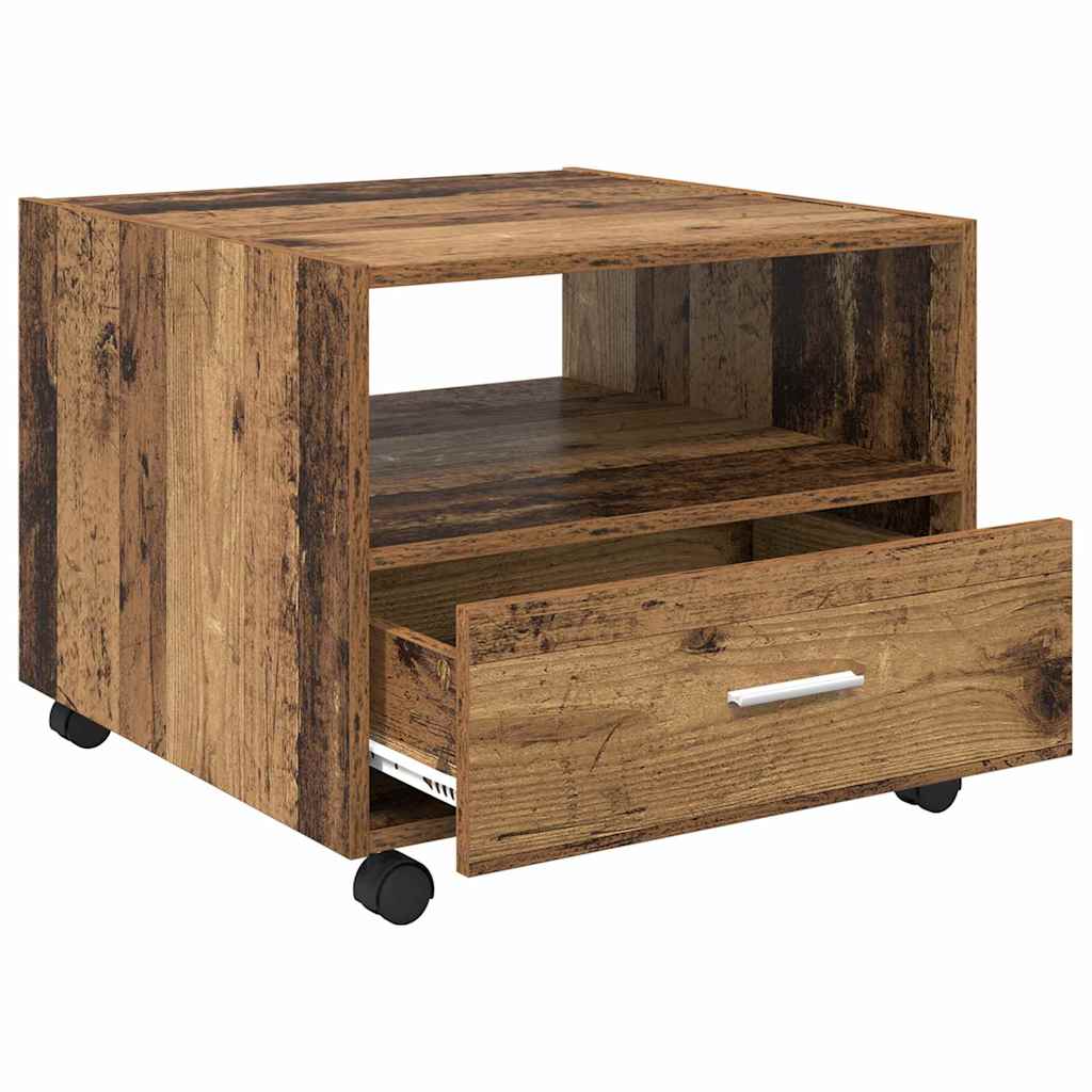 Sofabord Gammelt træ 55 x 55 x 45cm Konstrueret træ