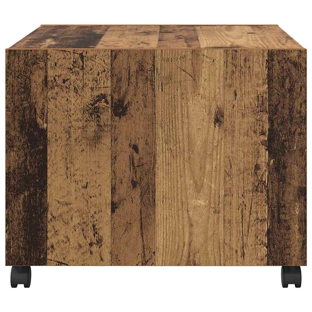 Sofabord Gammelt træ 55 x 55 x 45cm Konstrueret træ