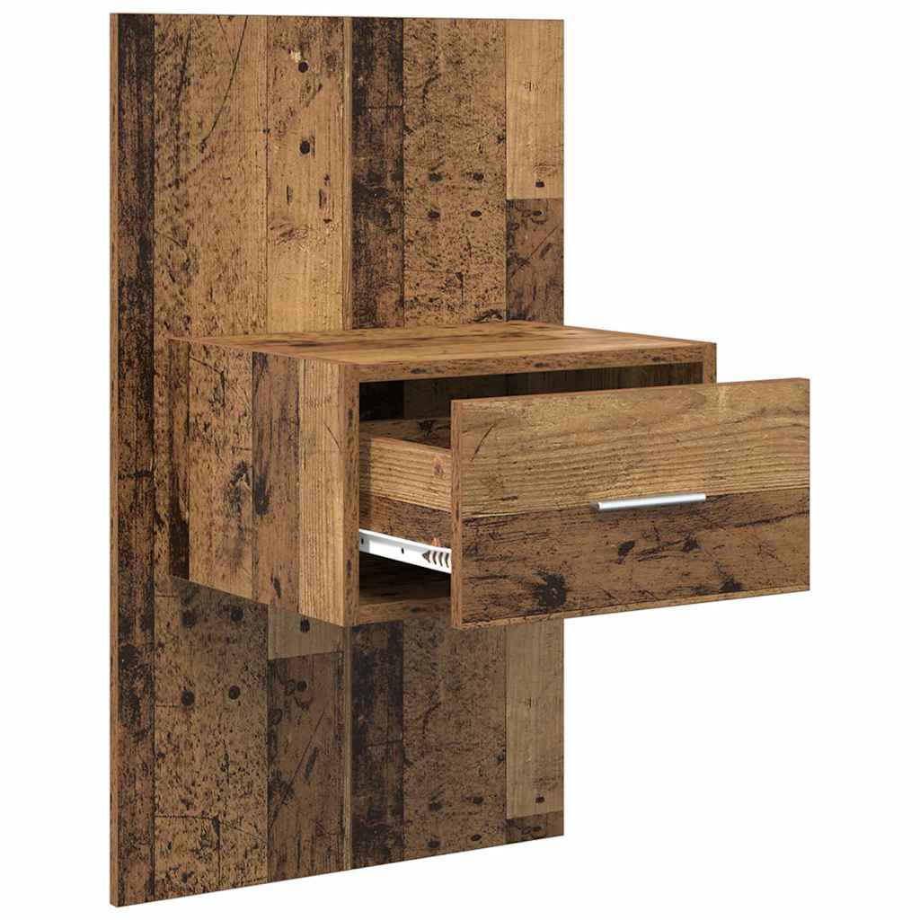 Natskab 2 stk. Gammelt træ 50 x 32,5 x 80 cm Konstrueret træ