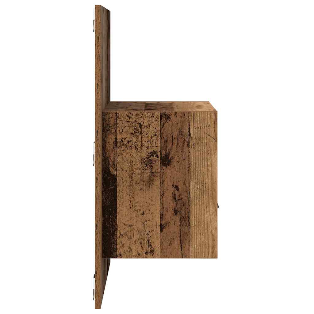Natskab 2 stk. Gammelt træ 50 x 32,5 x 80 cm Konstrueret træ