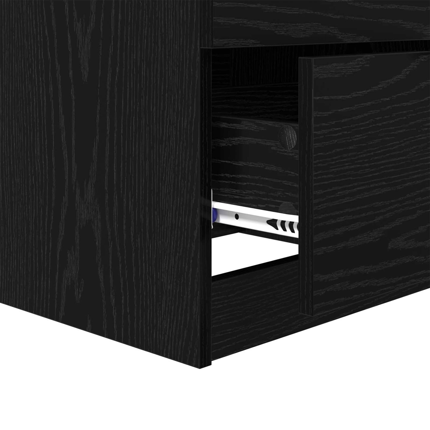 Natskab 2 stk. Sort eg 45 x 39 x 50cm Konstrueret træ