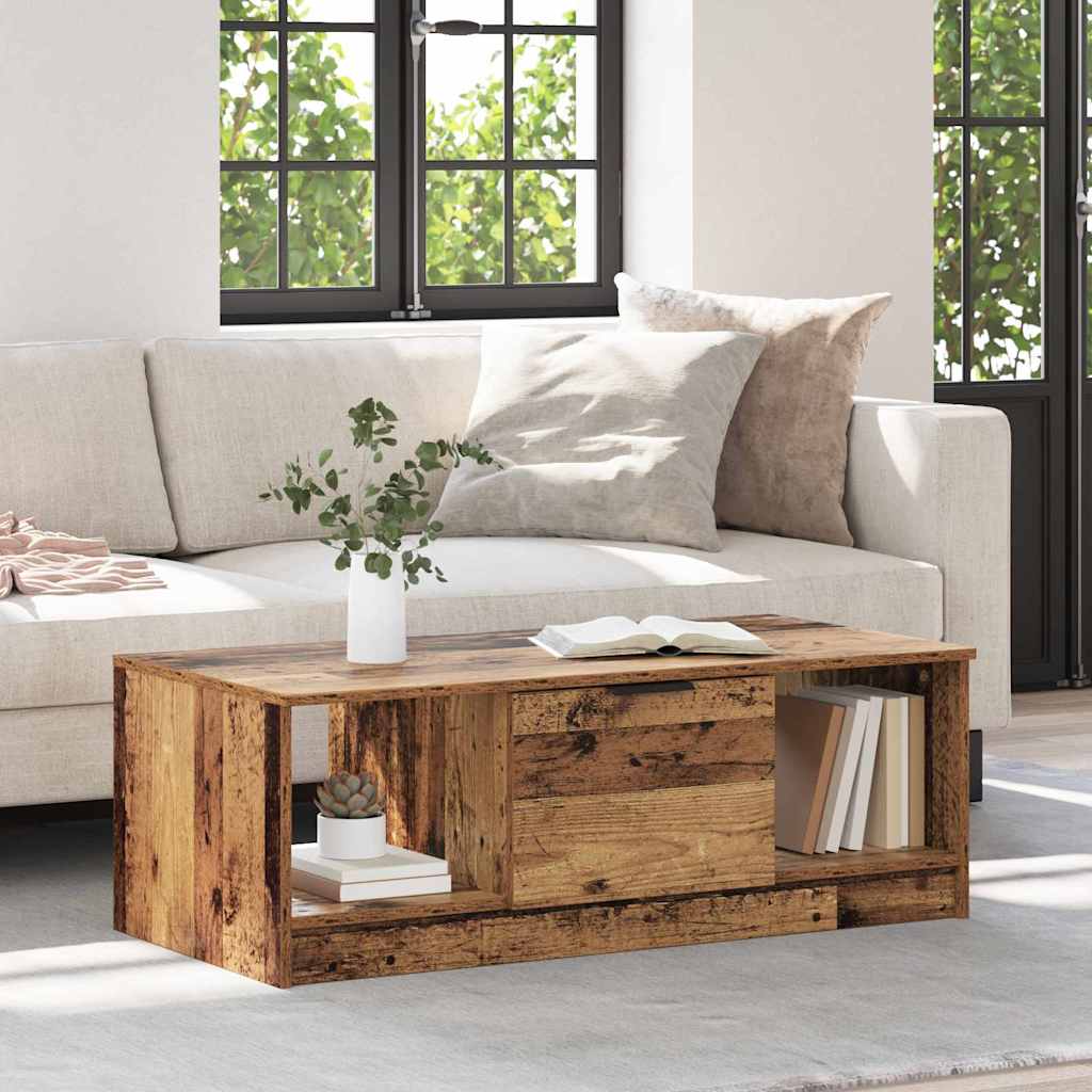 Sofabord Gammelt træ 102 x 50 x 36cm Konstrueret træ