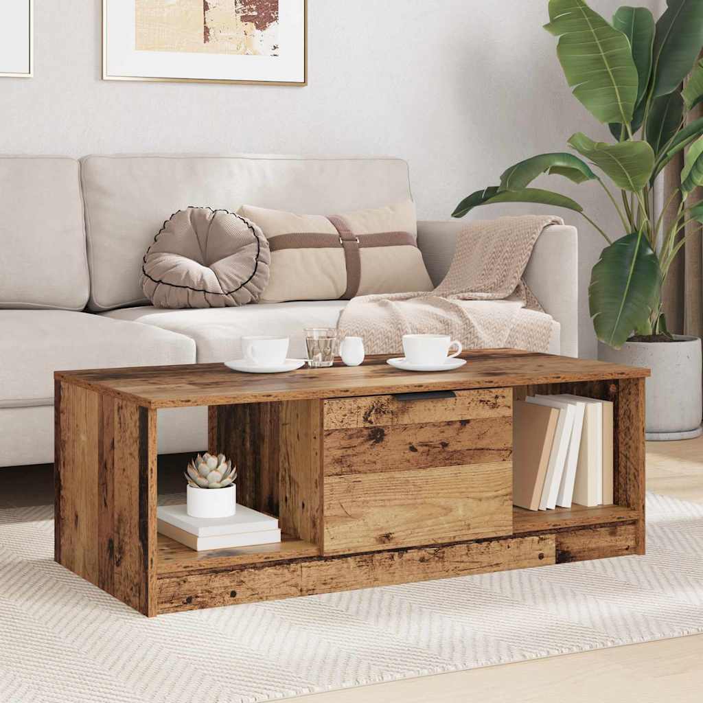Sofabord Gammelt træ 102 x 50 x 36cm Konstrueret træ
