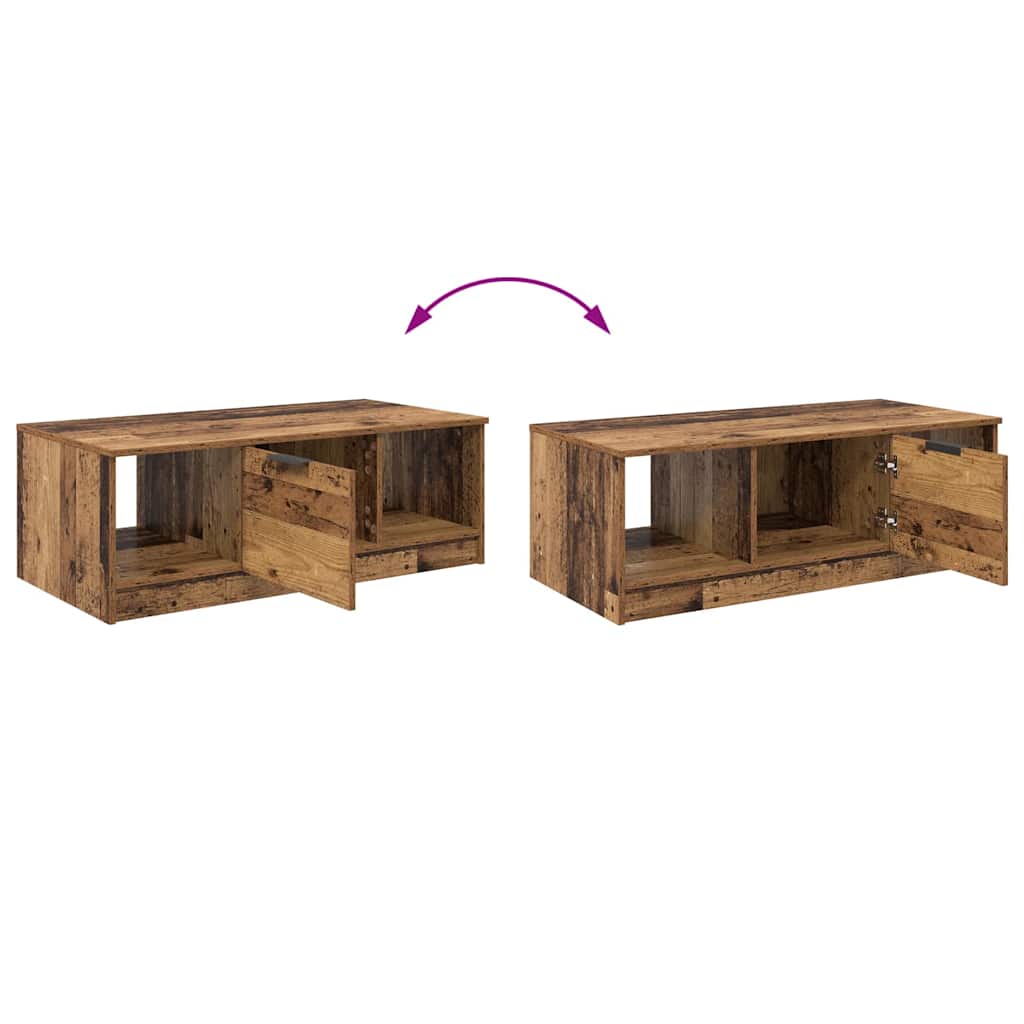 Sofabord Gammelt træ 102 x 50 x 36cm Konstrueret træ
