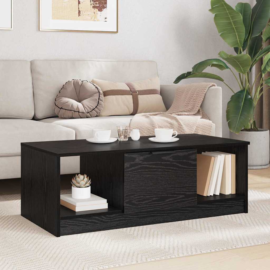 Sofabord Sort eg 102 x 50 x 36cm Konstrueret træ