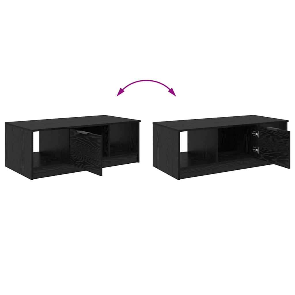 Sofabord Sort eg 102 x 50 x 36cm Konstrueret træ