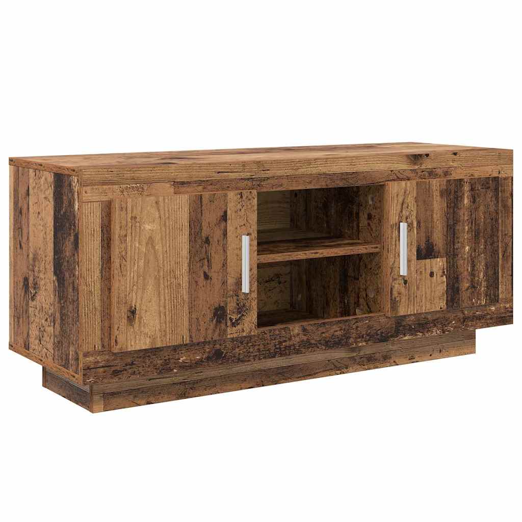 TV-skab 102 x 35 x 45 cm Gammelt træ Konstrueret træ