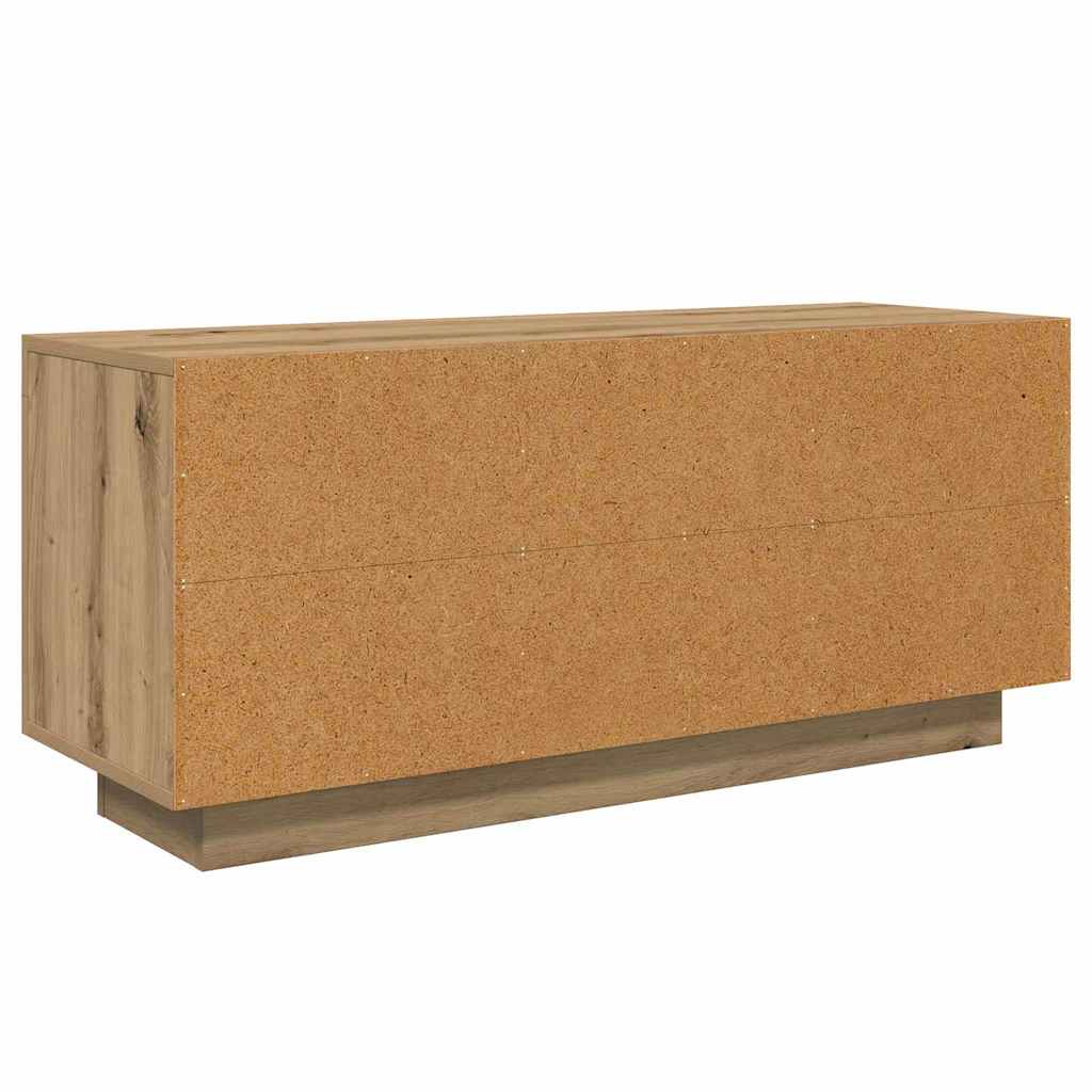 TV-skab 102 x 35 x 45 cm Artisan Egetræ Konstrueret træ