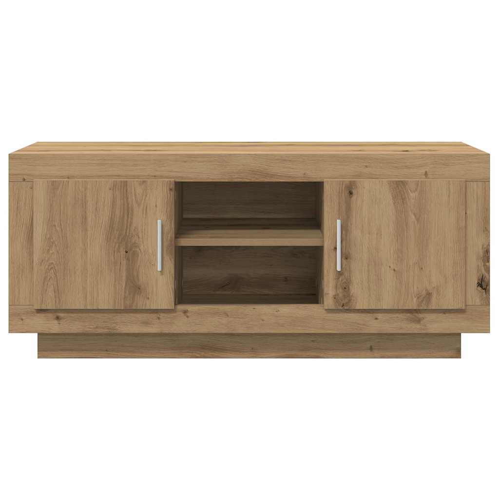 TV-skab 102 x 35 x 45 cm Artisan Egetræ Konstrueret træ