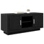 TV-skab 102 x 35 x 45 cm Sort eg Konstrueret træ