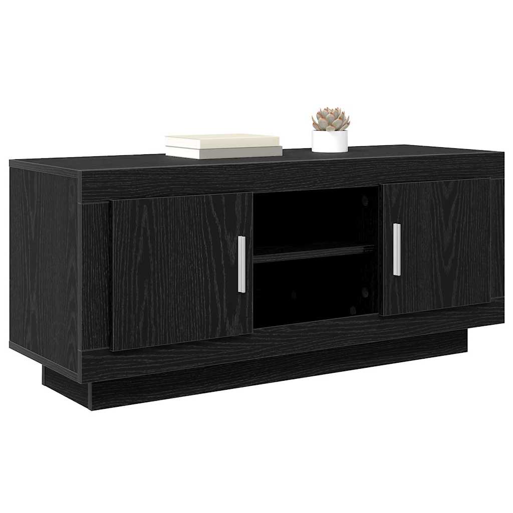 TV-skab 102 x 35 x 45 cm Sort eg Konstrueret træ