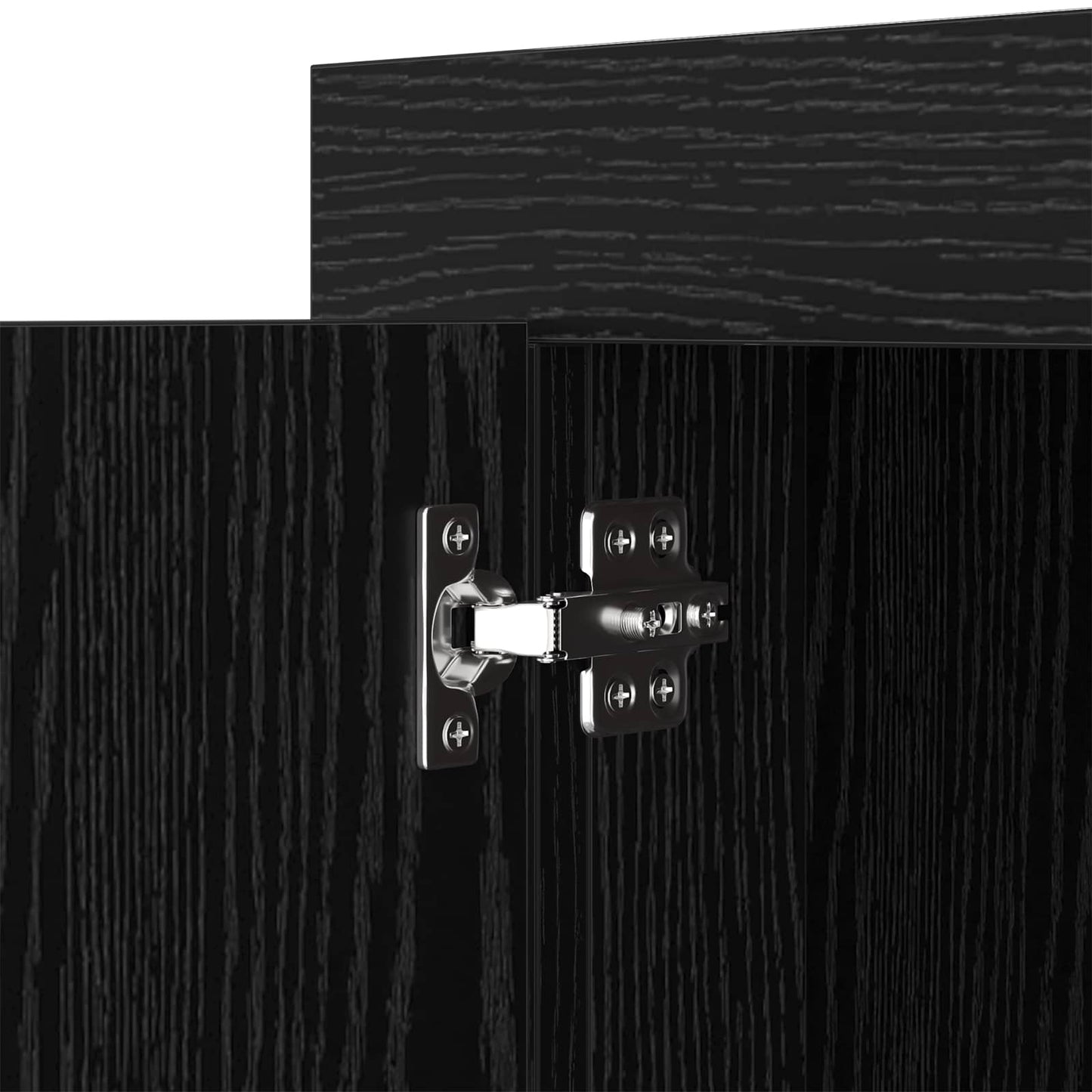 Sideboard Sort eg 80 x 40 x 75 cm Konstrueret træ