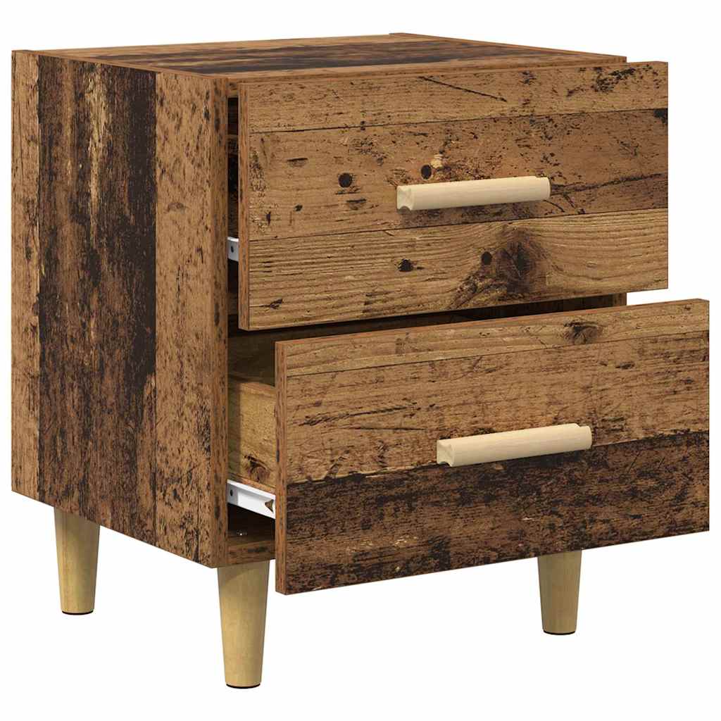 Sengeskab Gammelt træ 40 x 35 x 47,5 cm Konstrueret træ