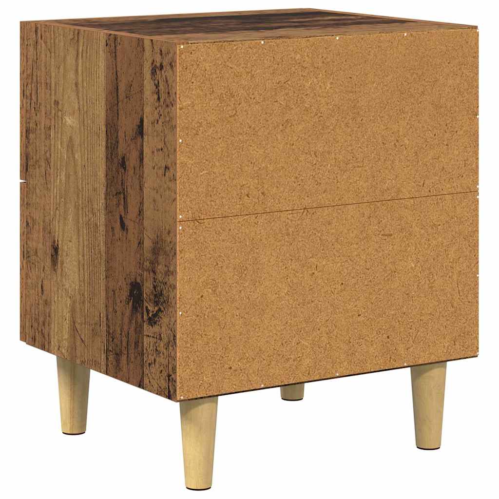 Sengeskab Gammelt træ 40 x 35 x 47,5 cm Konstrueret træ