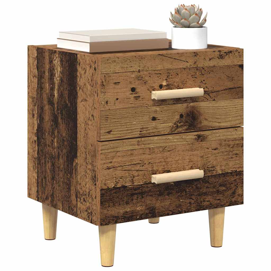 Sengeskab Gammelt træ 40 x 35 x 47,5 cm Konstrueret træ