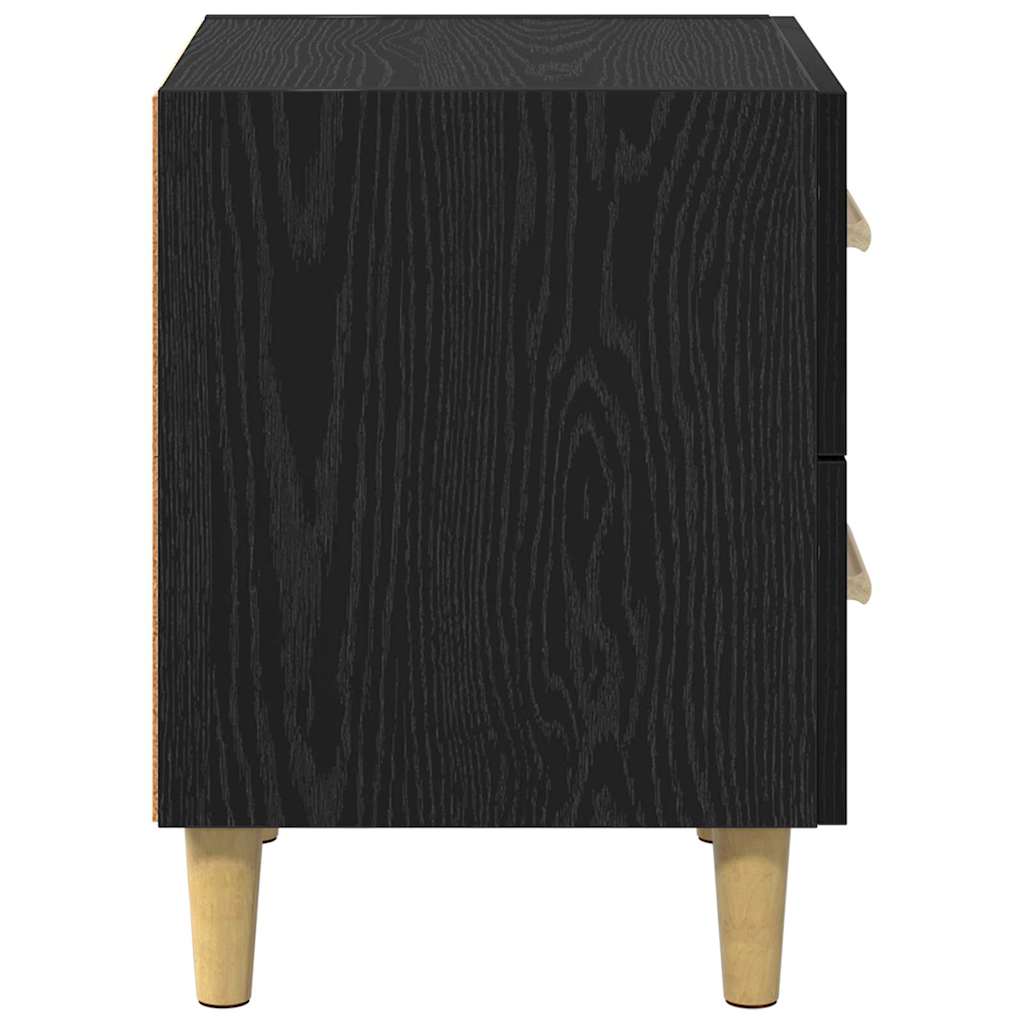 Sengeskab Sort eg 40 x 35 x 47,5 cm Konstrueret træ