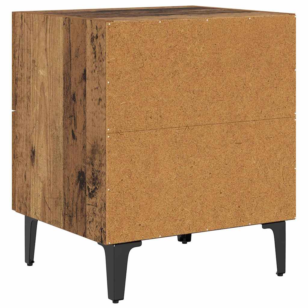Sengeskab Gammelt træ 40 x 35 x 47,5 cm Konstrueret træ