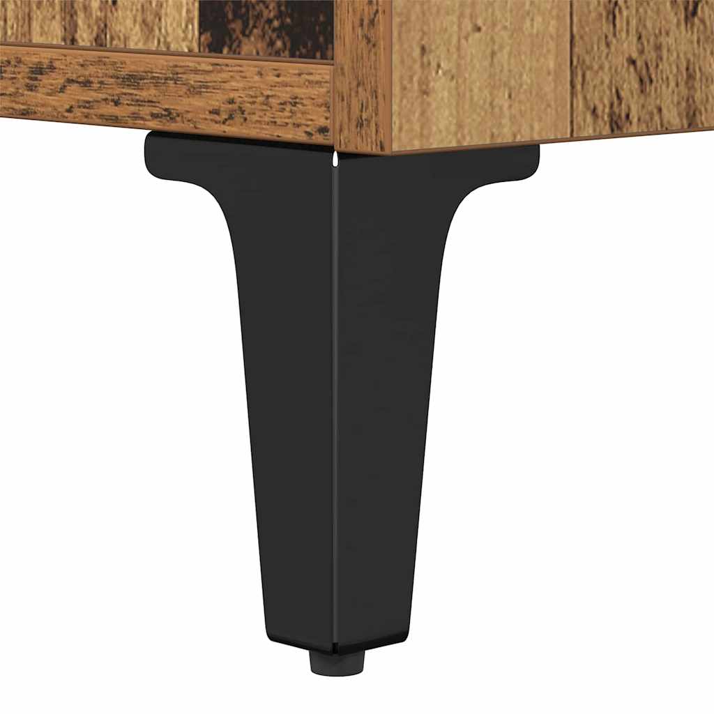 Sengeskab 2 stk. Gammelt træ 40 x 35 x 47,5 cm Konstrueret træ
