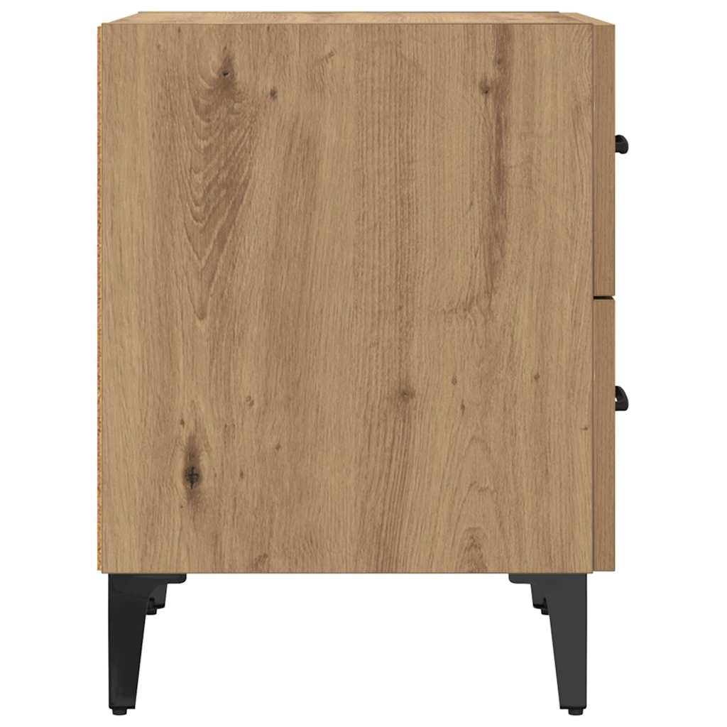 Sengeskab Artisan Egetræ 40 x 35 x 47,5 cm Konstrueret træ