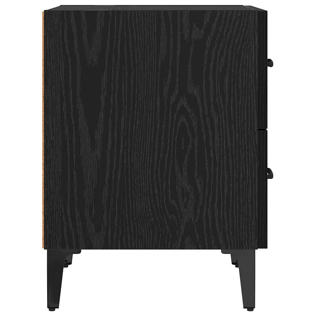 Sengeskab Sort eg 40 x 35 x 47,5 cm Konstrueret træ
