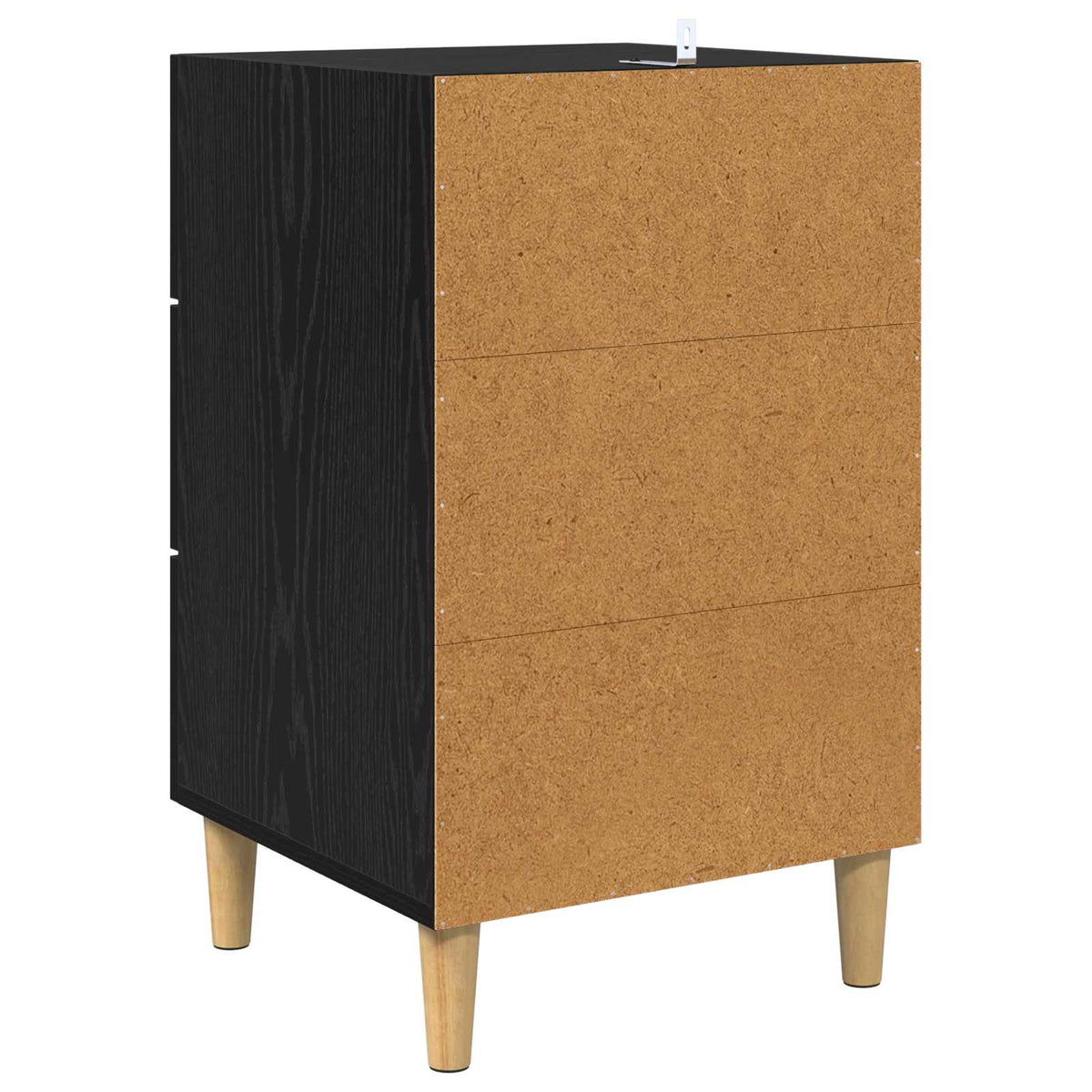 Natskab Sort eg 40 x 40 x 66 cm Konstrueret træ