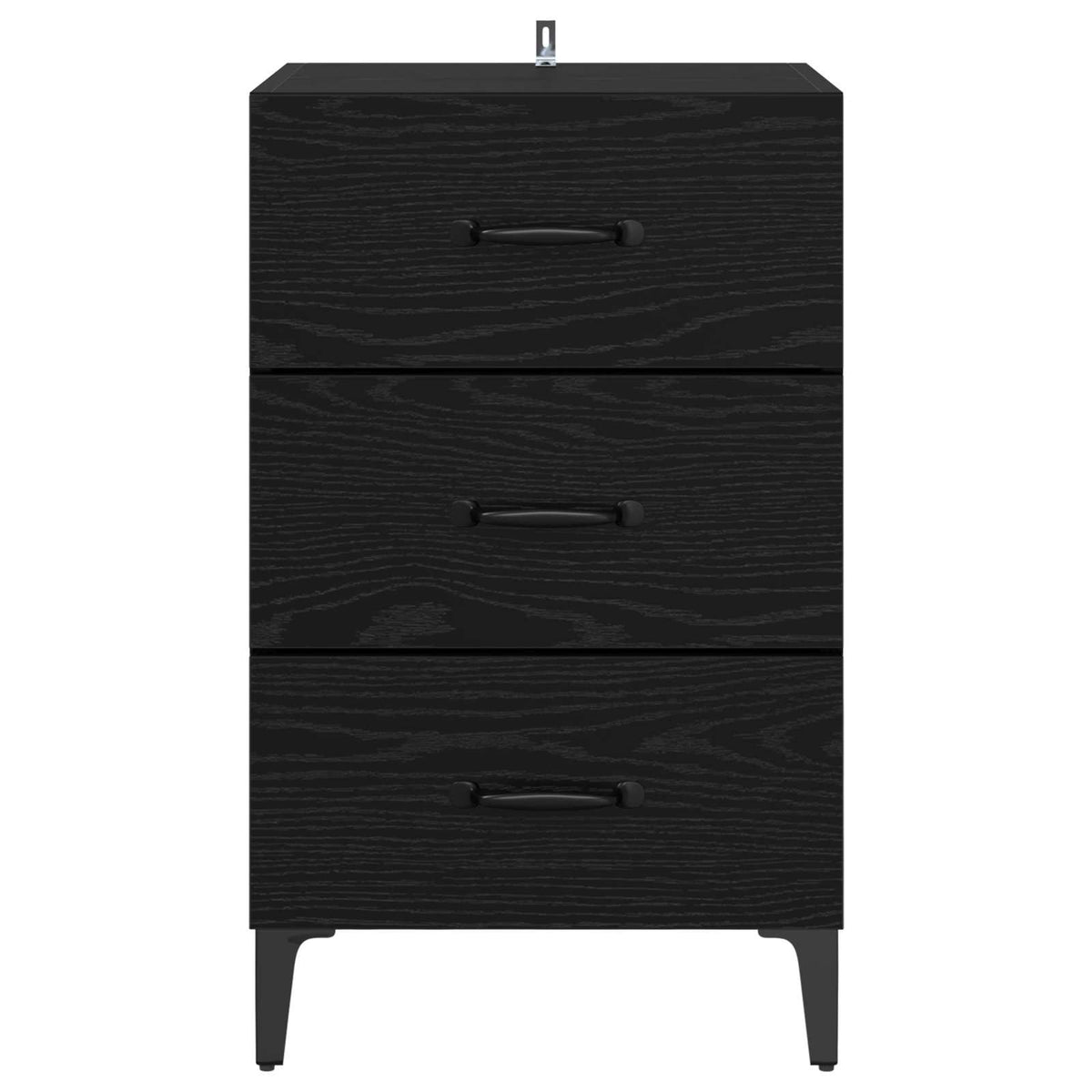 Natskab Sort eg 40 x 40,5 x 66 cm Konstrueret træ