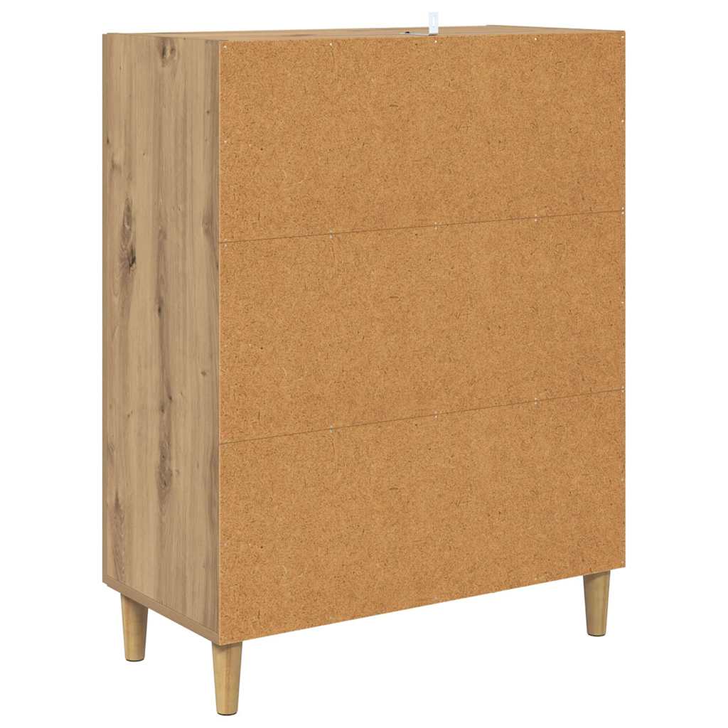 Sideboard Artisan Egetræ 70 x 34 x 90 cm Konstrueret træ