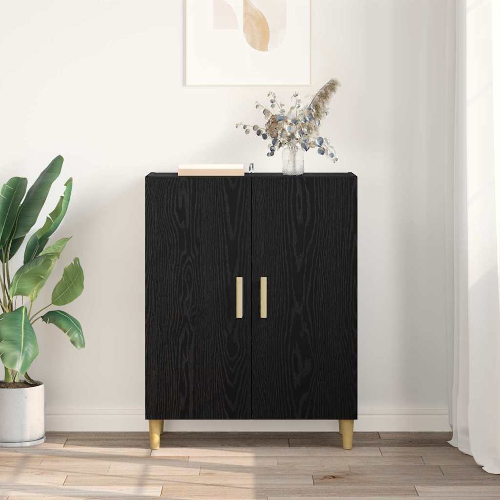 Sideboard Sort eg 70 x 34 x 90 cm Konstrueret træ