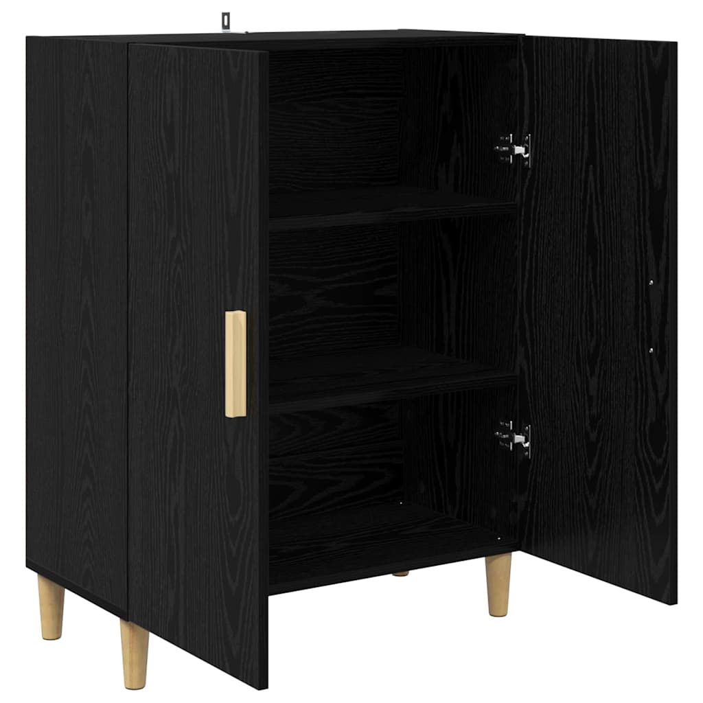 Sideboard Sort eg 70 x 34 x 90 cm Konstrueret træ
