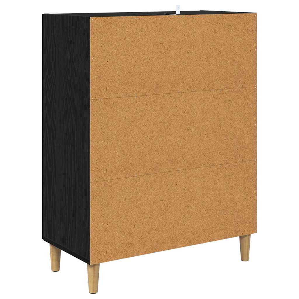 Sideboard Sort eg 70 x 34 x 90 cm Konstrueret træ