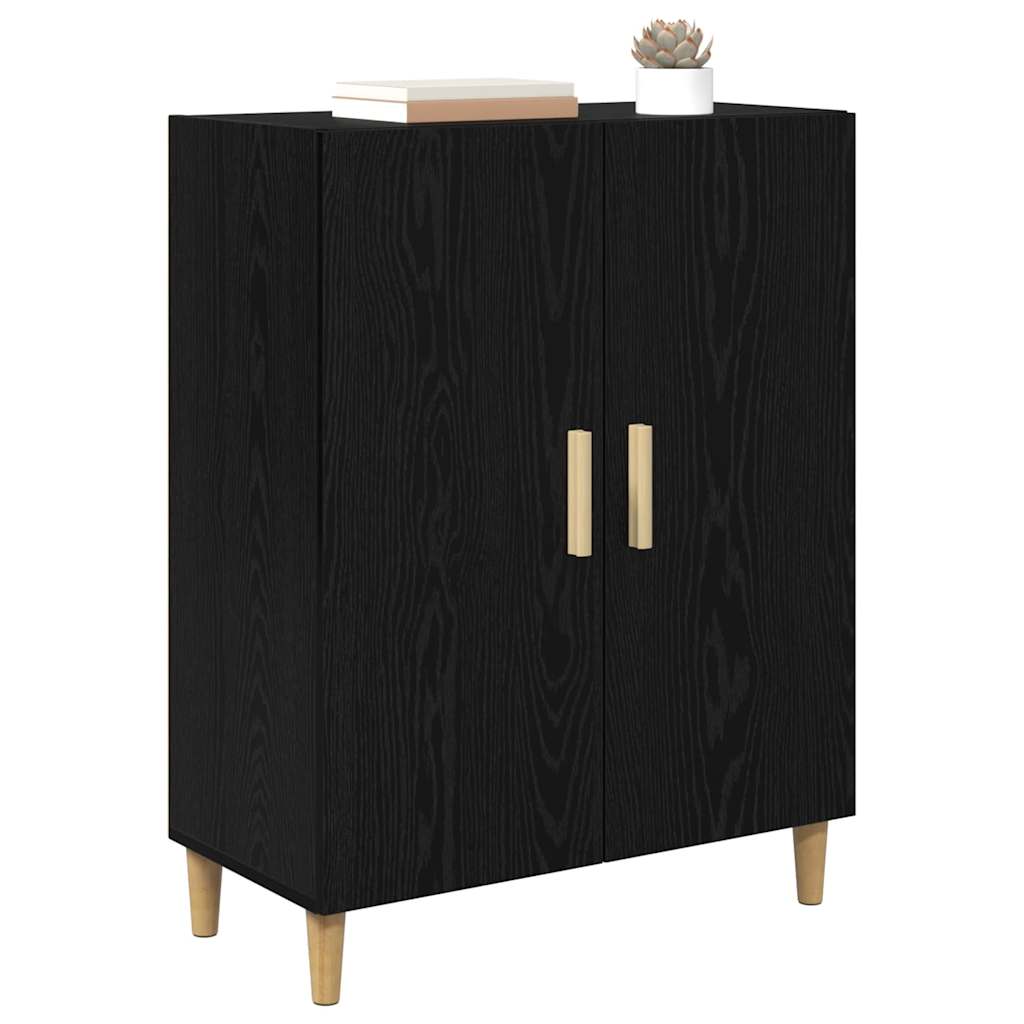 Sideboard Sort eg 70 x 34 x 90 cm Konstrueret træ