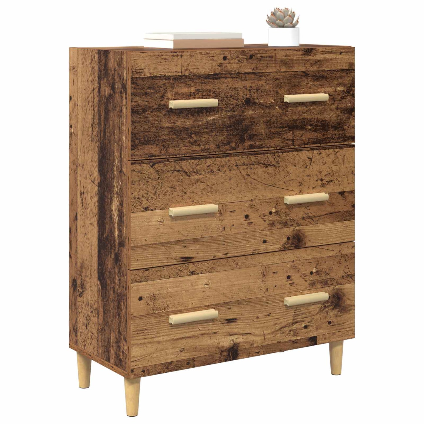 Sideboard Gammelt træ 69,5 x 34 x 90 cm Konstrueret træ
