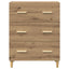 Sideboard Artisan Egetræ 69,5 x 34 x 90 cm Konstrueret træ