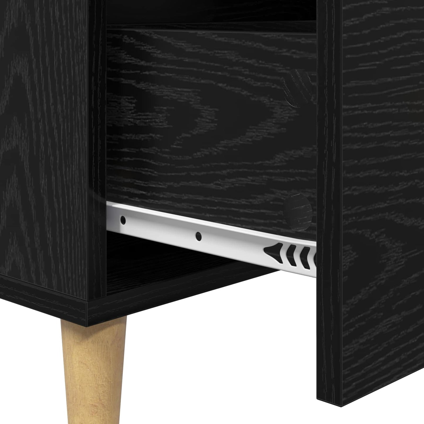 Sideboard Sort eg 69,5 x 34 x 90 cm Konstrueret træ