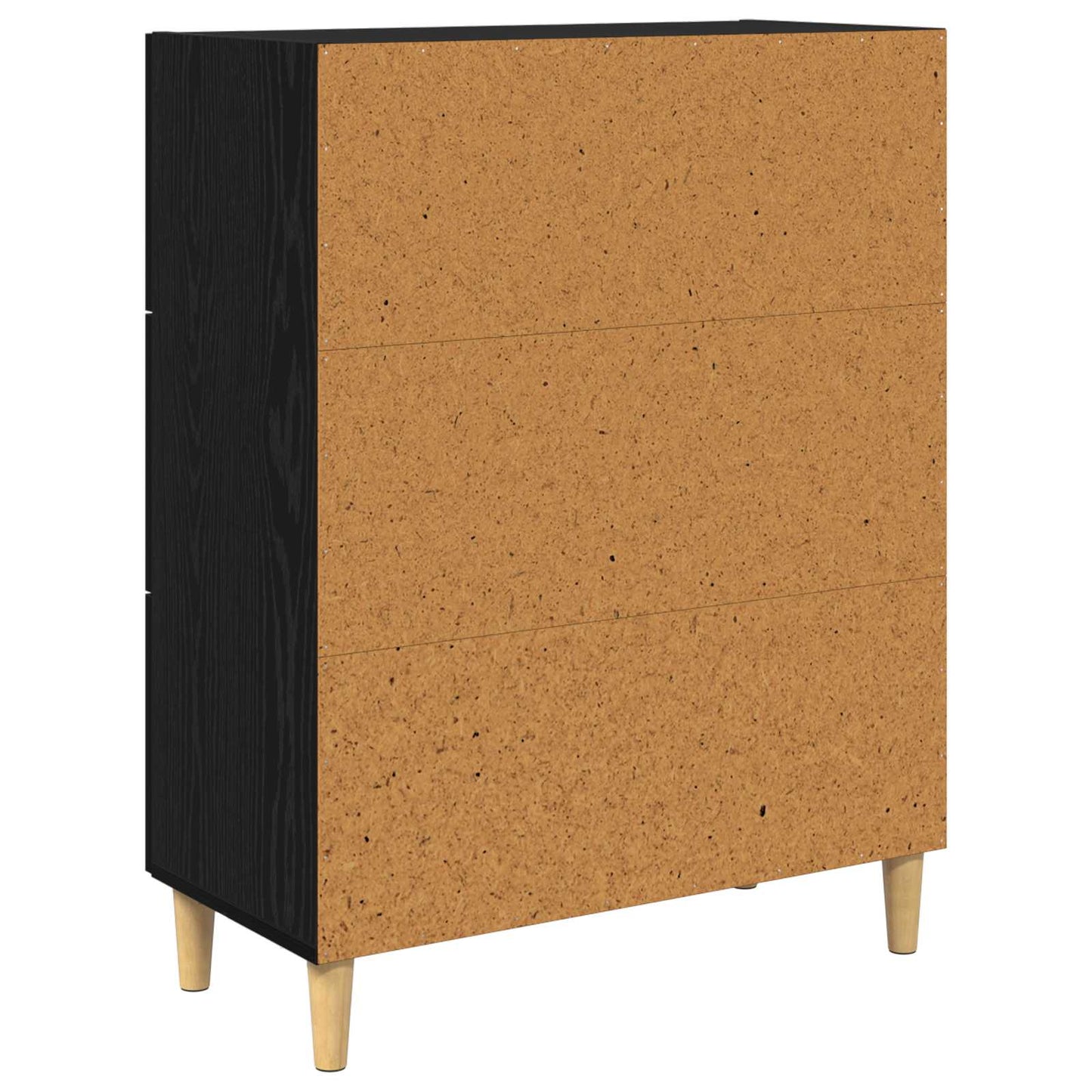Sideboard Sort eg 69,5 x 34 x 90 cm Konstrueret træ