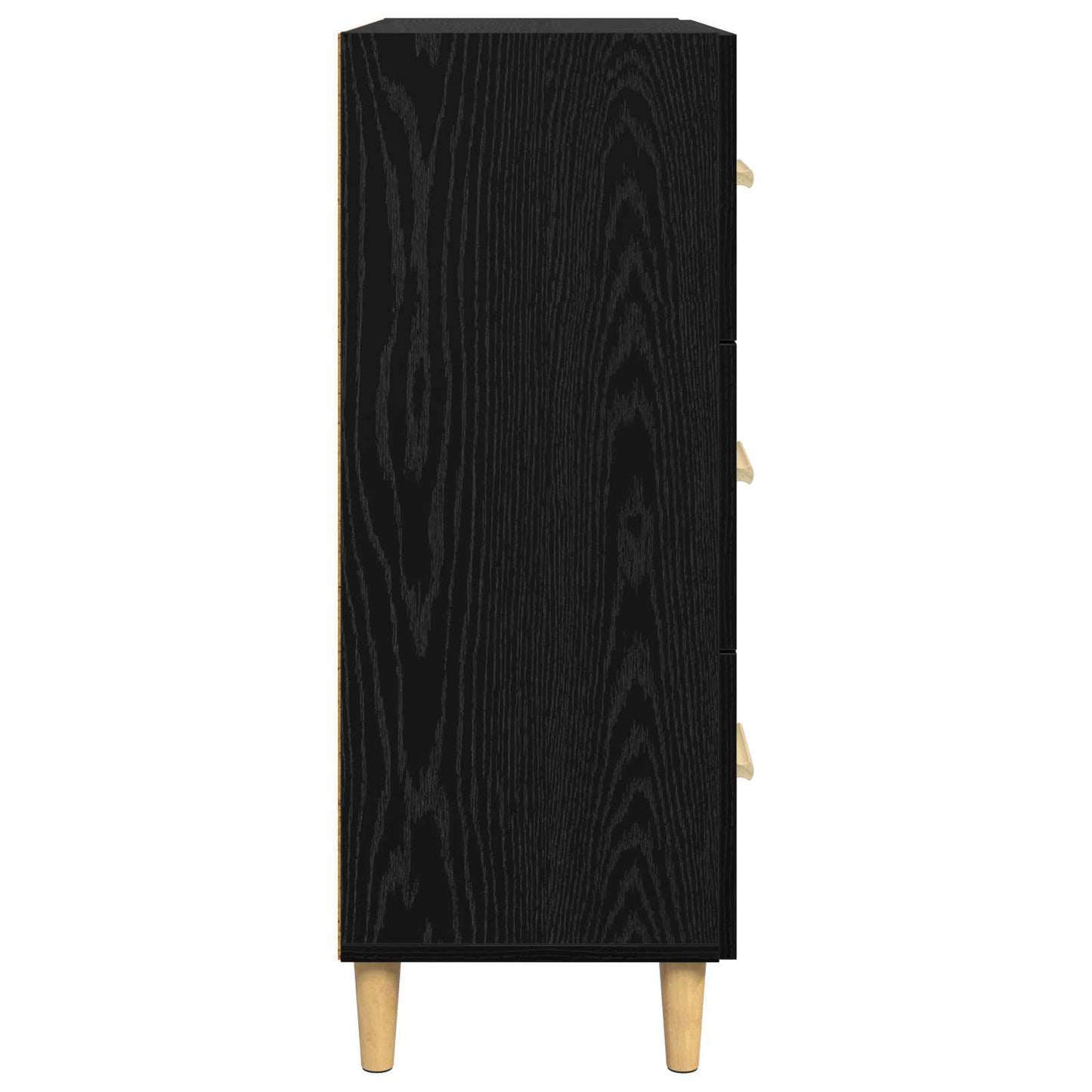 Sideboard Sort eg 69,5 x 34 x 90 cm Konstrueret træ