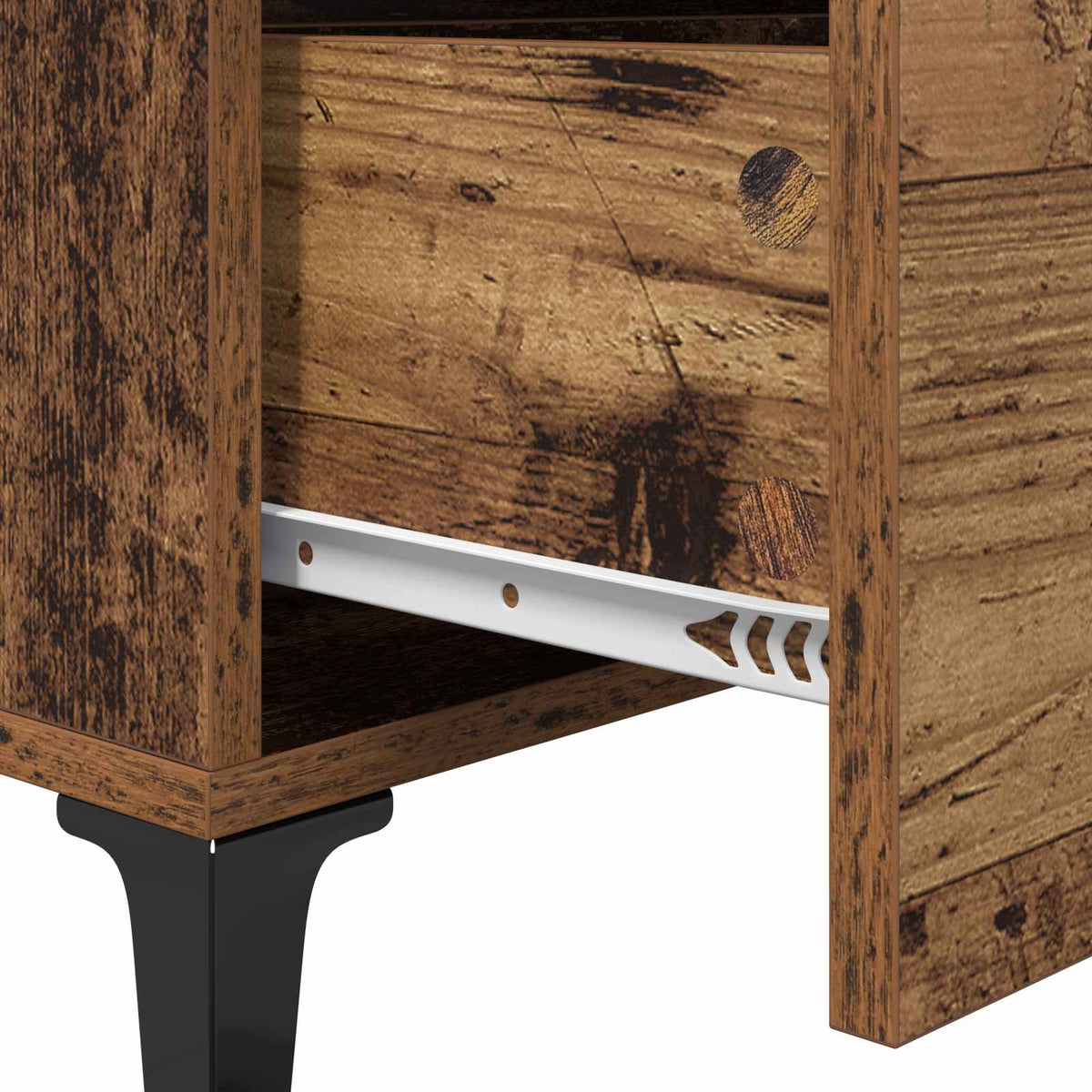 Sideboard Gammelt træ 69,5 x 34 x 90 cm Ingeniørt træ og jern