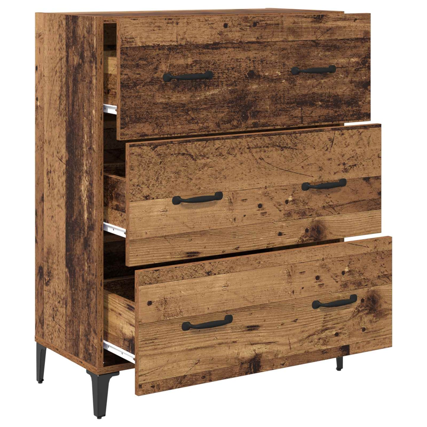 Sideboard Gammelt træ 69,5 x 34 x 90 cm Ingeniørt træ og jern
