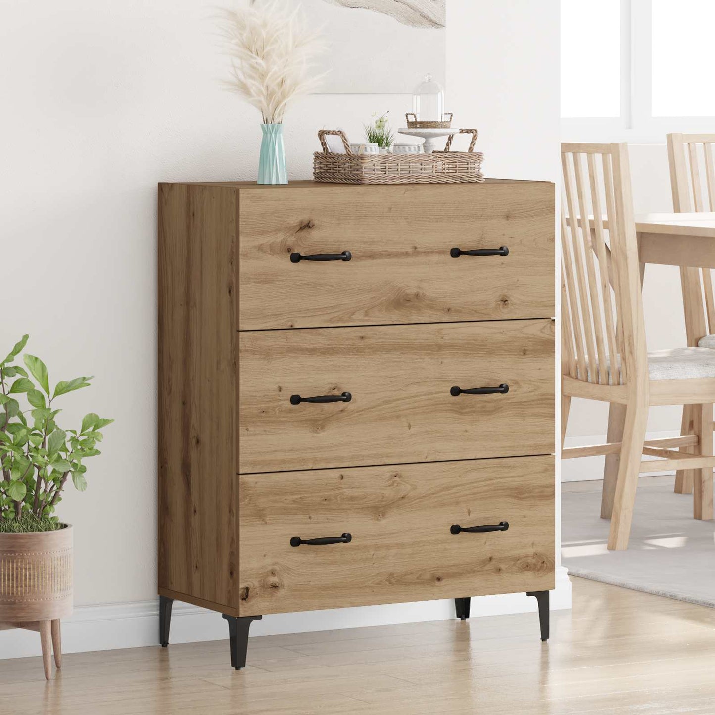 Sideboard Artisan Egetræ 69,5 x 34 x 90 cm