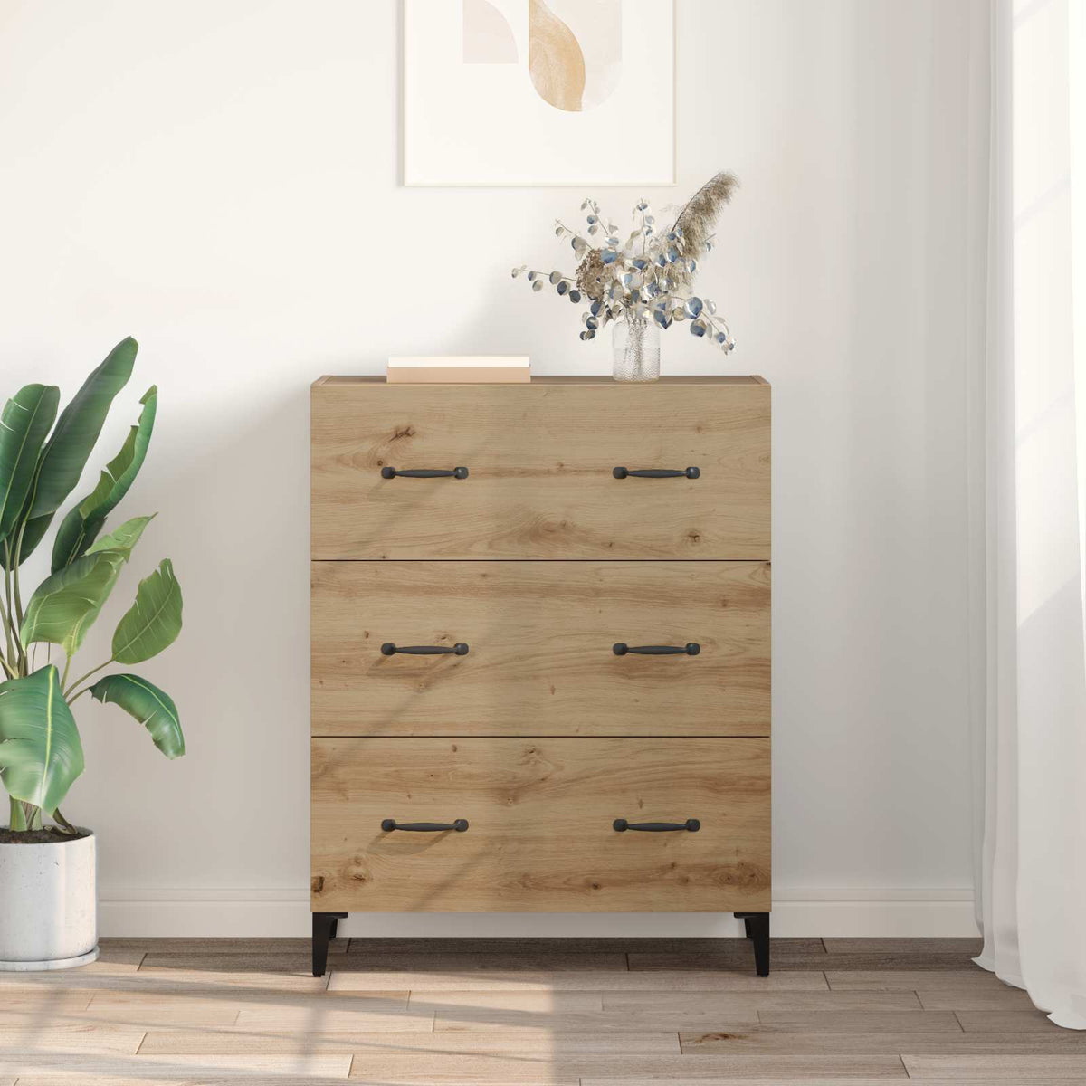 Sideboard Artisan Egetræ 69,5 x 34 x 90 cm