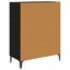 Sideboard Sort eg 69,5 x 34 x 90 cm Ingeniørt træ og jern