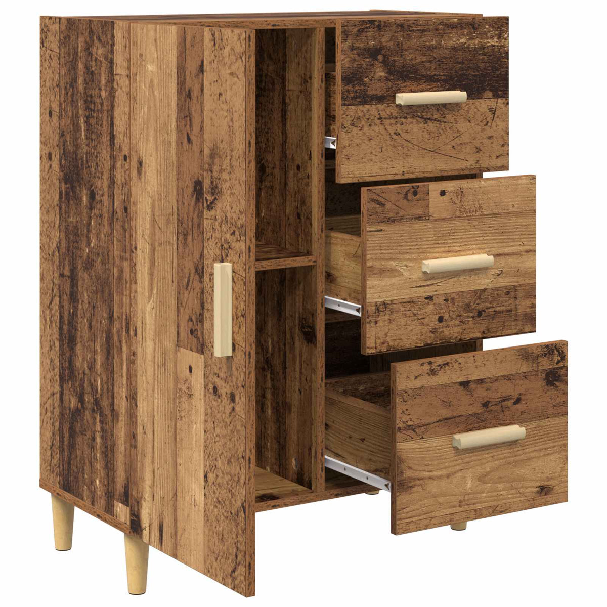 Sideboard Gammelt træ 34 x 69,5 x 90 cm Konstrueret træ