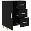 Sideboard Sort eg 34 x 69,5 x 90 cm Konstrueret træ