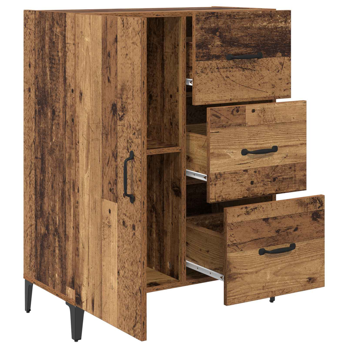 Sideboard Gammelt træ 69,5 x 34 x 90 cm Konstrueret træ