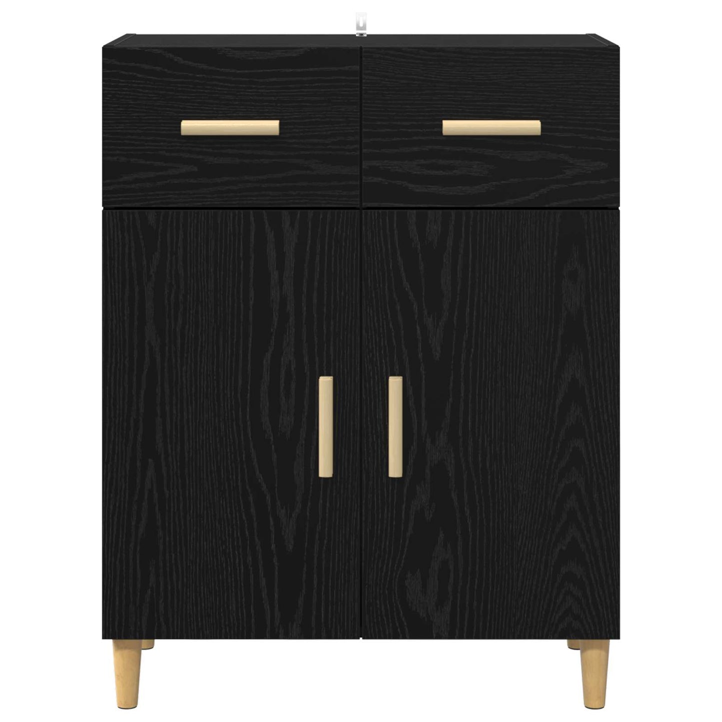 Sideboard Sort eg 34 x 69.5 x 89 cm Konstrueret træ