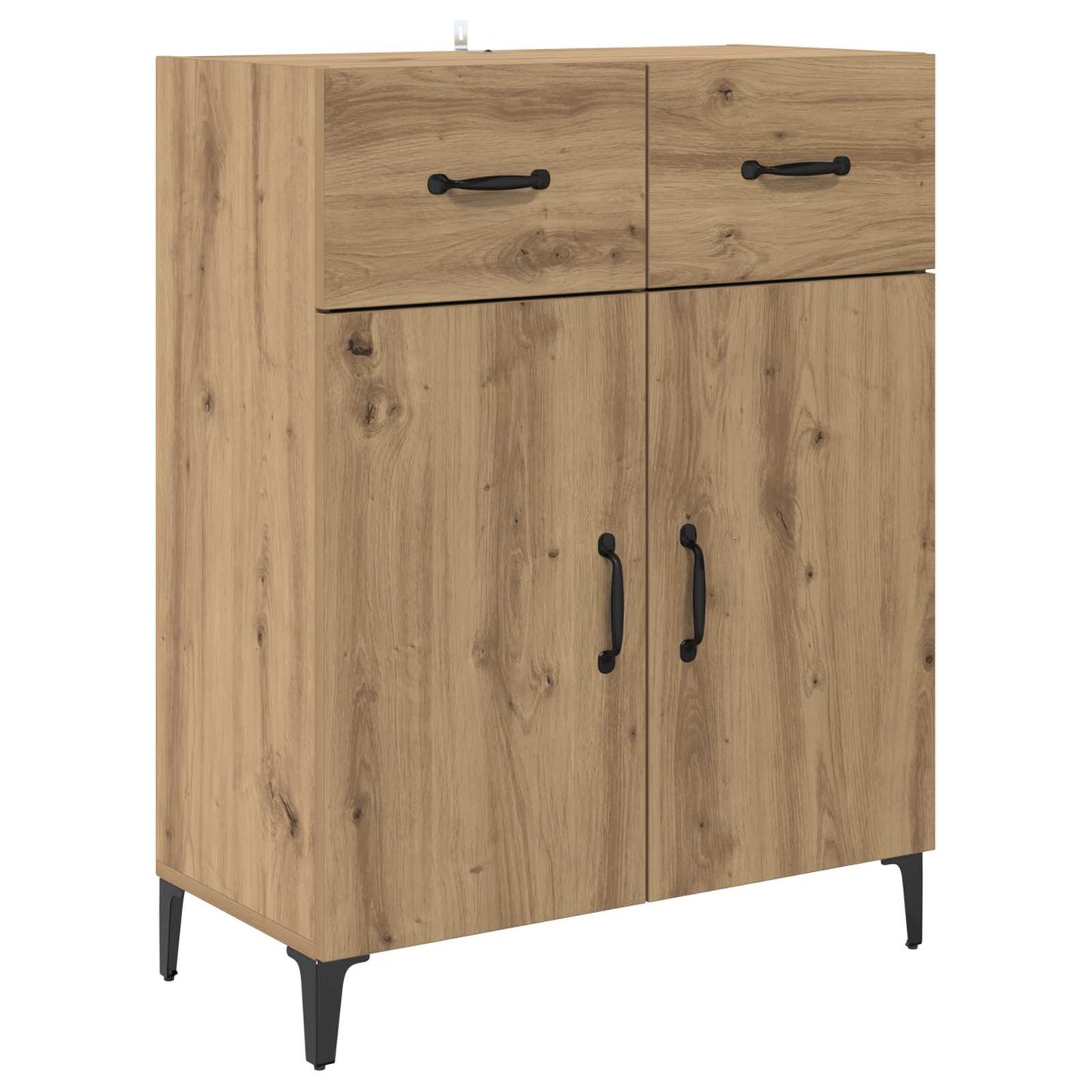 Sideboard Artisan Egetræ 69,5 x 34 x 90 cm Konstrueret træ