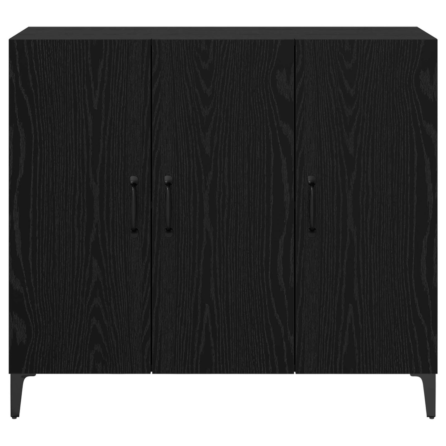 Sideboard Sort eg 34 x 90 x 80 cm Konstrueret træ